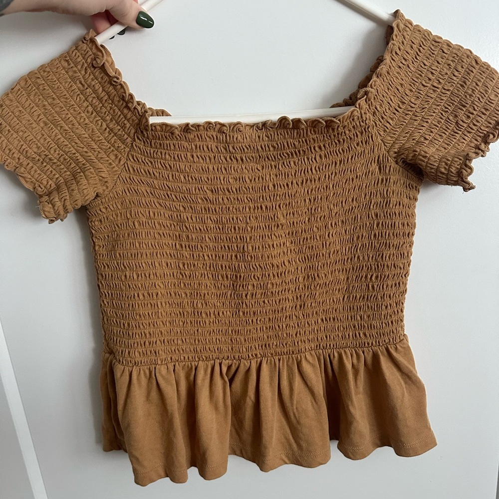 American Eagle mustard color top